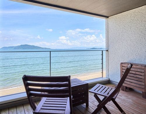 波音を感じるテラス