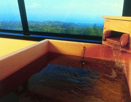 客室露天風呂一例（岩風呂）