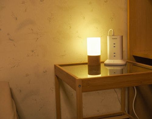 シングルベッド2台のお部屋の全景です