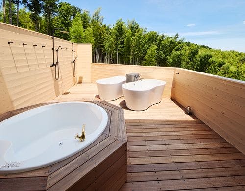 屋内に設けたサウナルーム