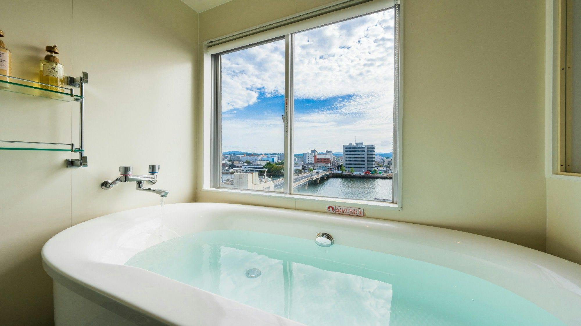 All rooms feature natural Onsen flowing freely Matsue City Hotel Main Building