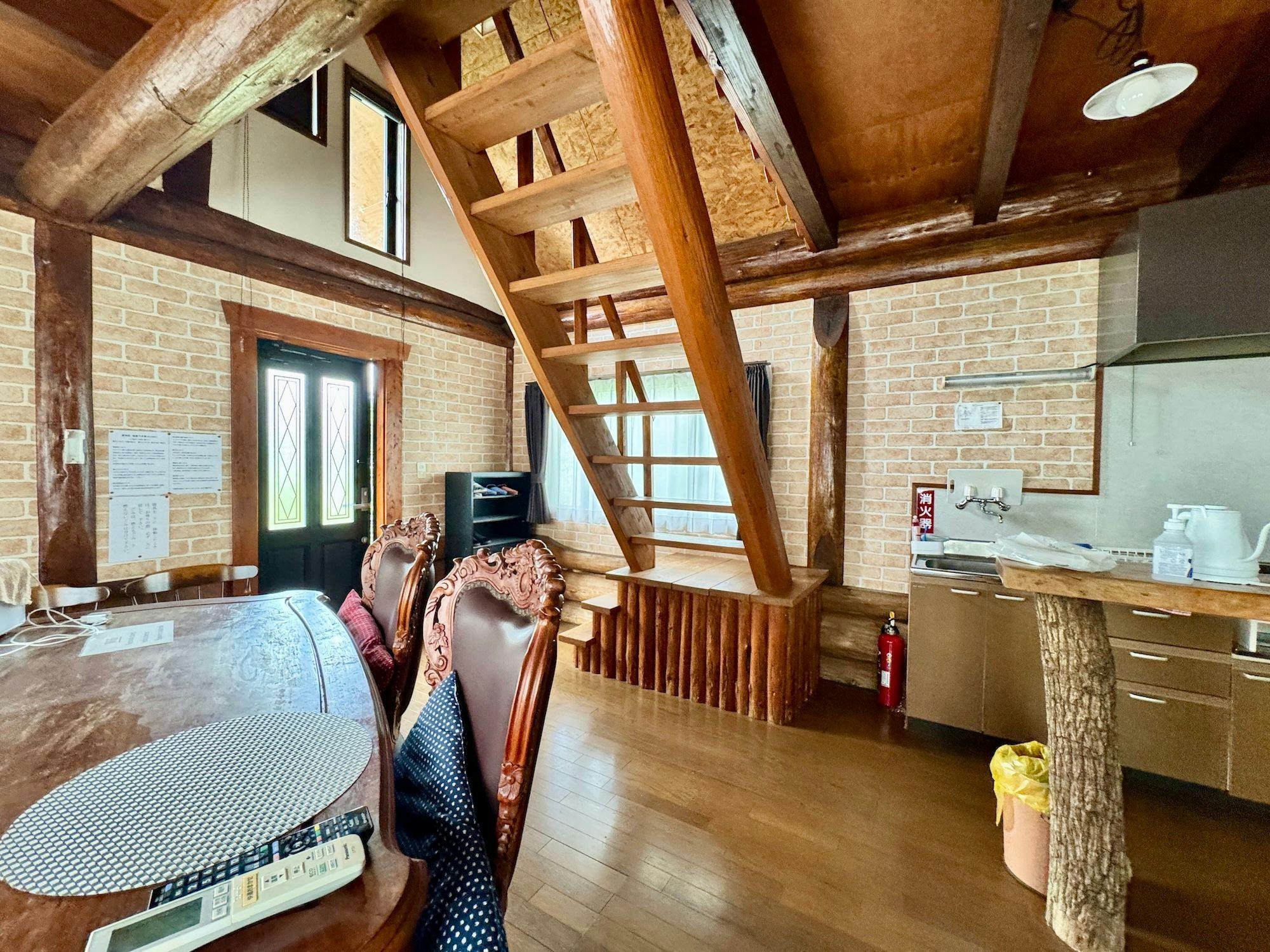 【บ้านไม้】พร้อมอ่างอาบน้ำกลางแจ้งและในร่ม