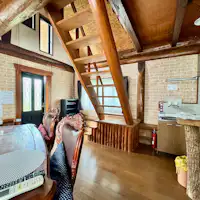 【บ้านไม้】พร้อมอ่างอาบน้ำกลางแจ้งและในร่ม