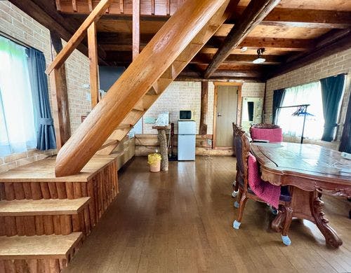 【ログハウス】露天風呂+内湯付き