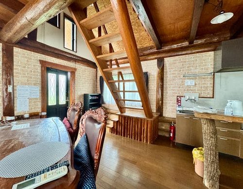 【ログハウス】露天風呂+内湯付き