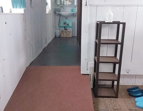 コテージ内の廊下もバリアフリー