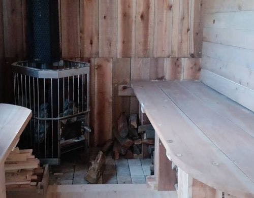 Seaコテージ専用サウナ内部