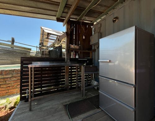 SKYコテージ◇専用屋外の水洗い場あります*