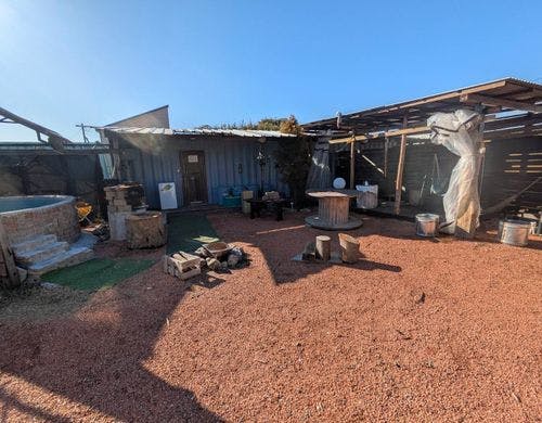 Skyコテージ前のフリースペース