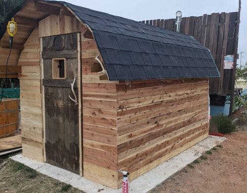 手作りサウナハウス