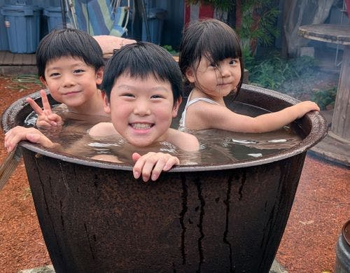 お風呂◇五右衛門でにっこにこ