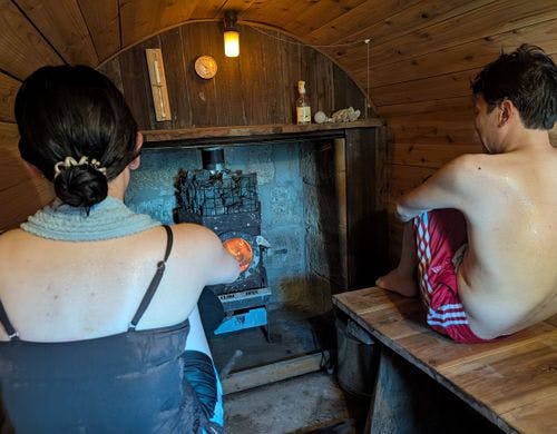 サウナ◇火を見ながら寛ぎサウナ♪