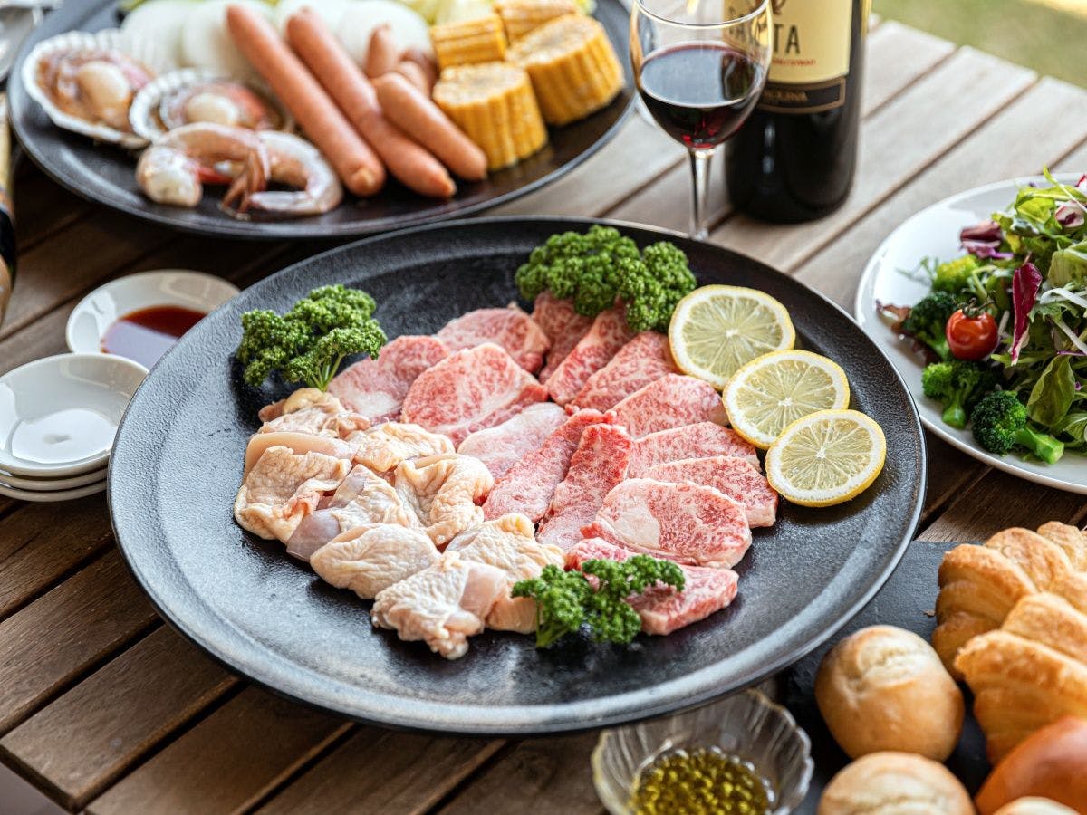 *【อาหาร】อาหารเย็น (คอร์ส BBQ)