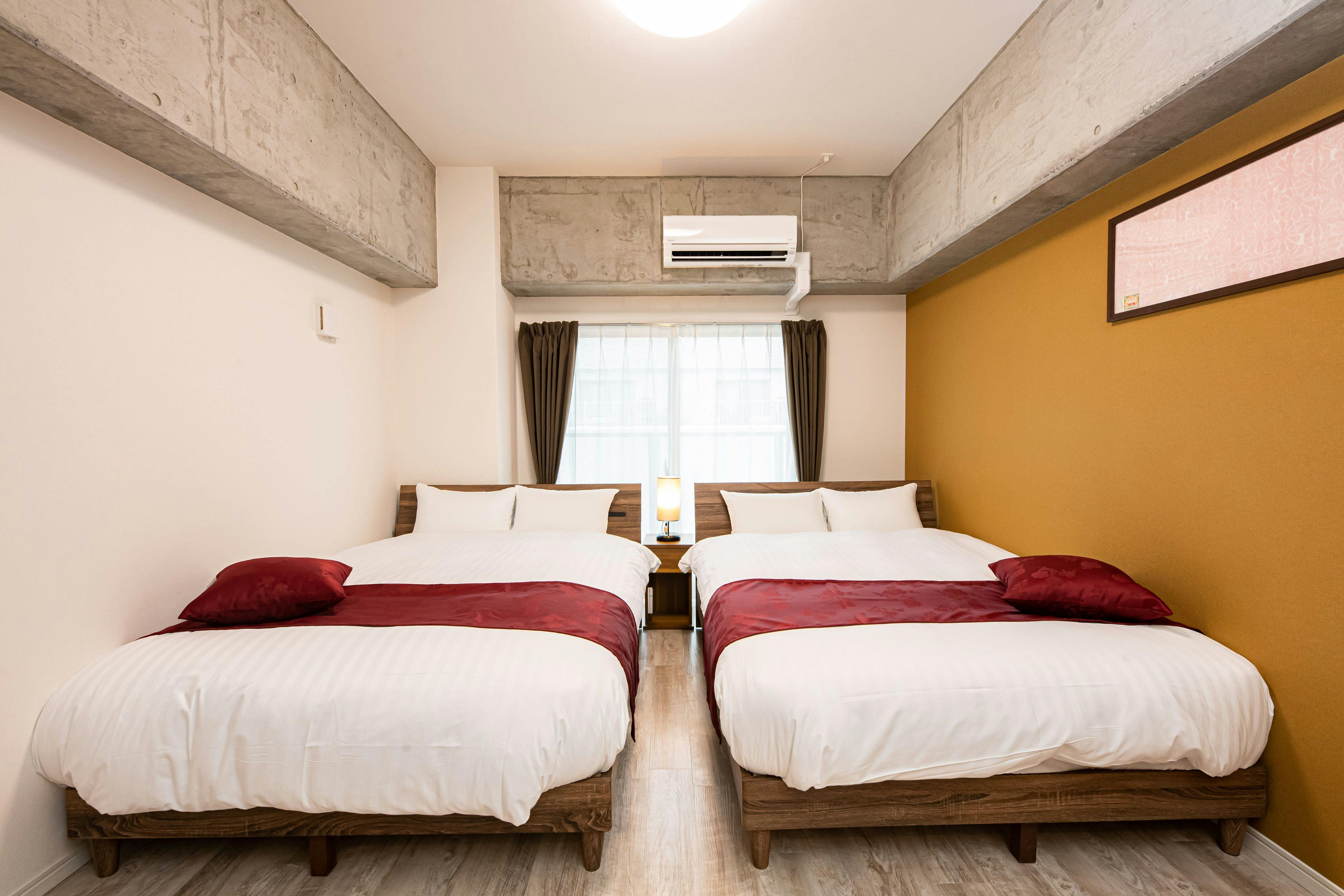 아파트먼트 A 더블베드 2대 포함