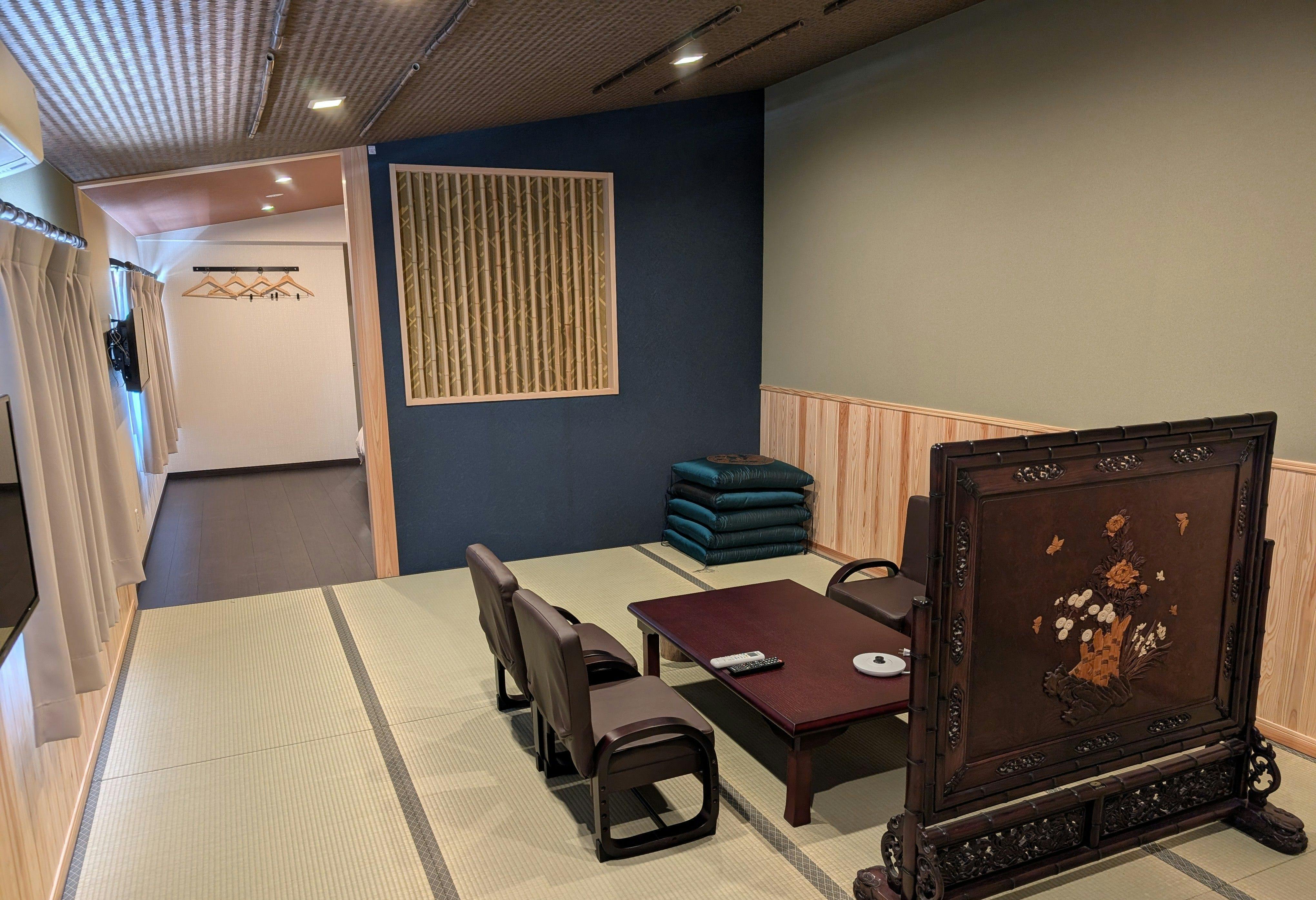 ส่วนห้องสไตล์ญี่ปุ่นในห้องพักแบบผสม