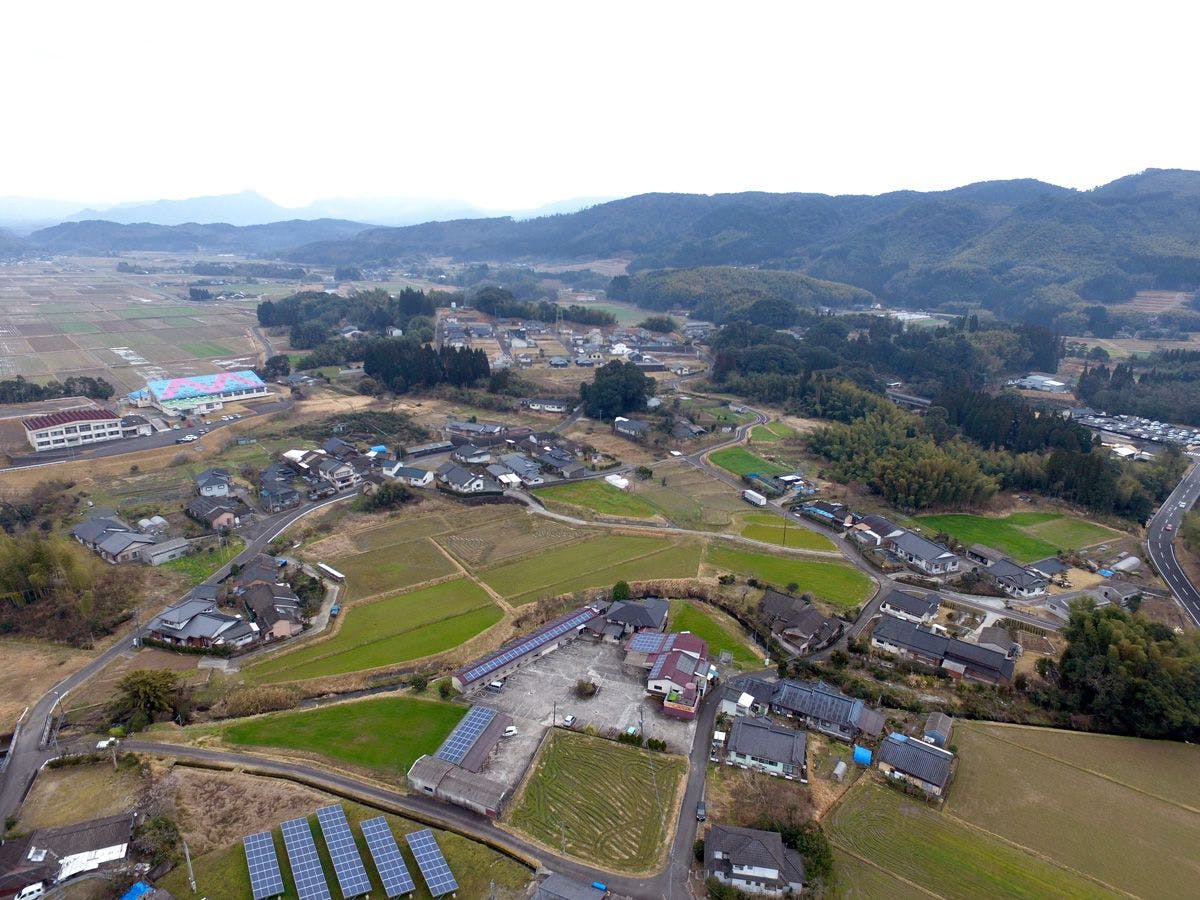 드론으로 본 주변 모습