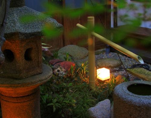 【群青の間】外の庭の風景