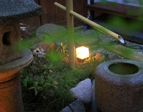 【群青の間】外の庭の風景