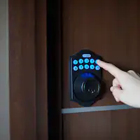 全館客房皆配備智慧門鎖