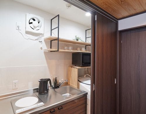 全室キッチン・調理器具付き