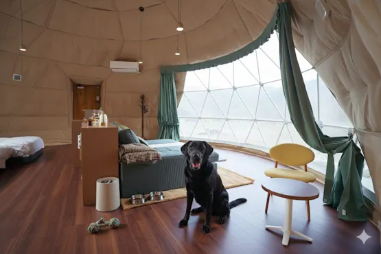 สามารถเข้าพักพร้อมกับน้องหมาได้!