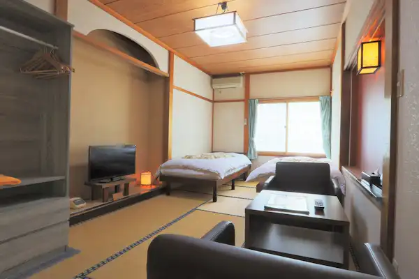 ห้องพักแบบญี่ปุ่นเตียงคู่