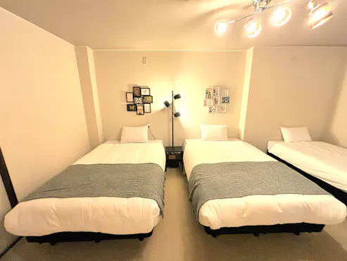 ห้องพักสำหรับครอบครัว 3 ท่าน【ทุกห้องปลอดบุหรี่】