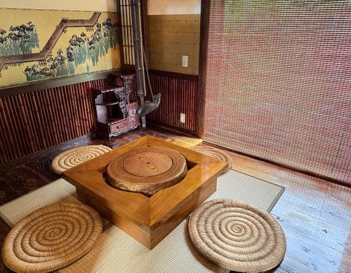 囲炉裏がある部屋