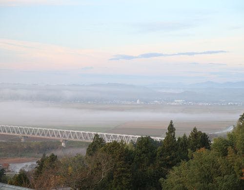 天空から見下ろす風景