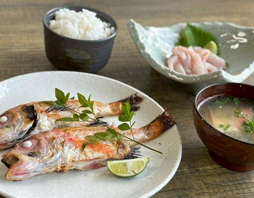 島根県産ノドグロ塩焼き&刺身