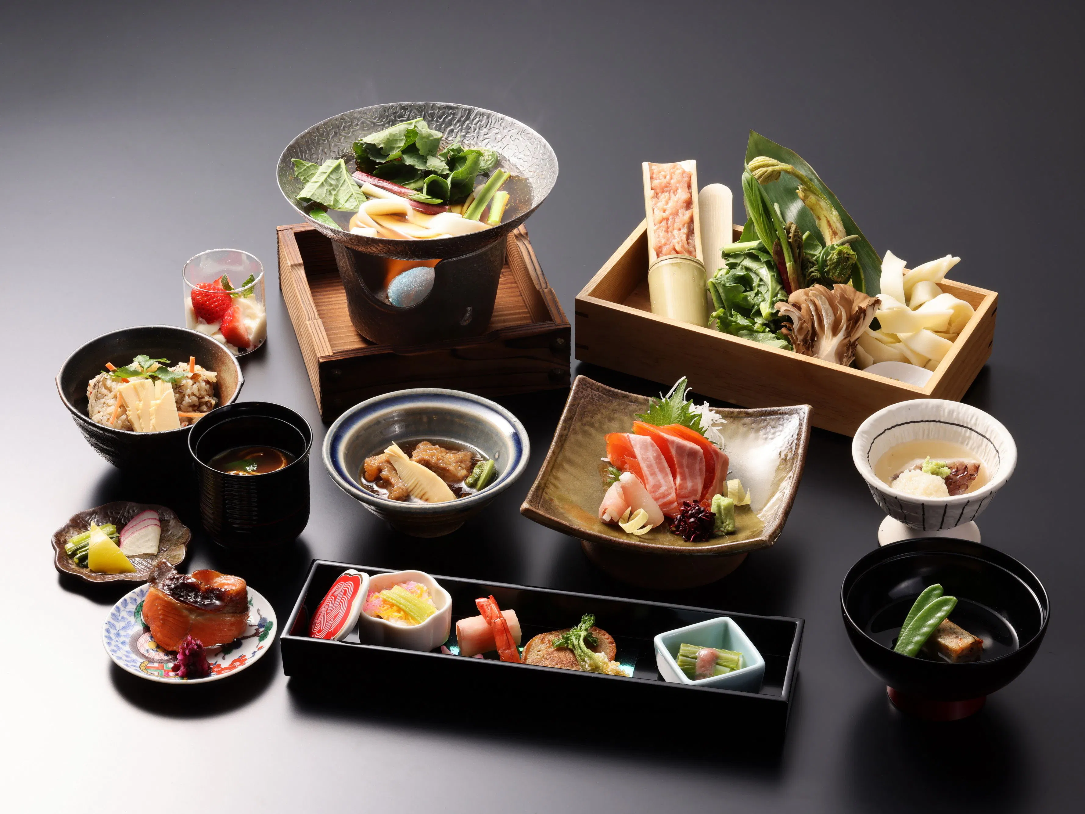 อาหารไคเซกิฤดูใบไม้ผลิ (ตัวอย่าง)