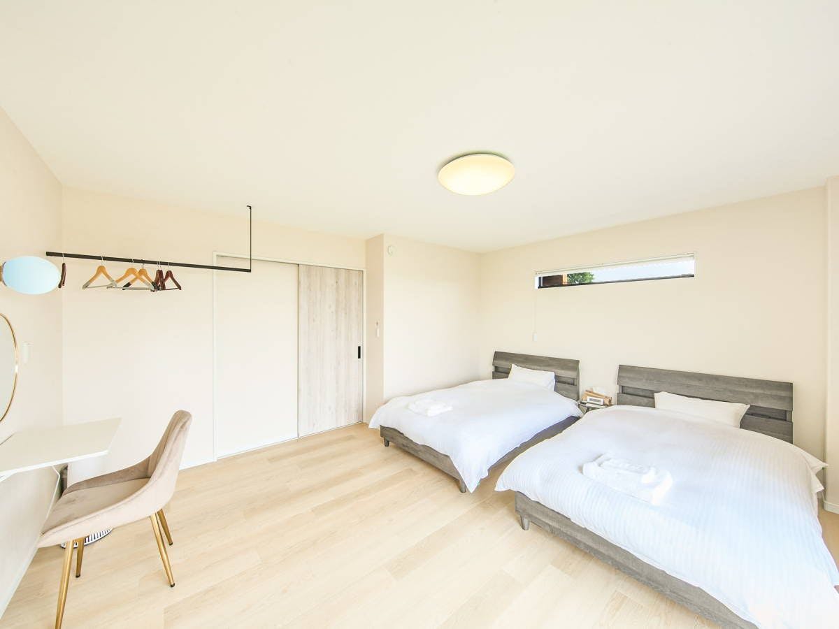 ห้องพักขนาด 10 เสื่อ: เตียงเซมิดับเบิล 2 เตียง