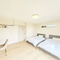 ห้องพักขนาด 10 เสื่อ: เตียงเซมิดับเบิล 2 เตียง