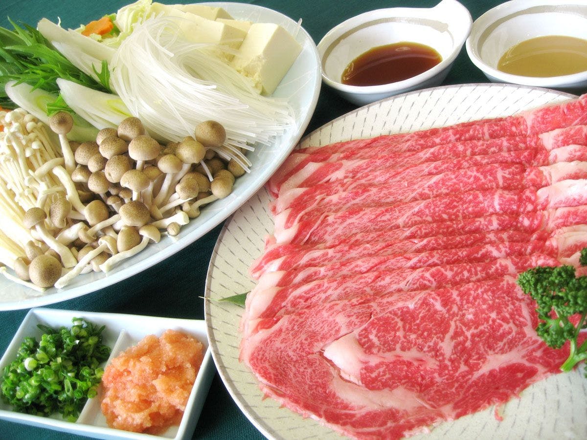 *【ตัวอย่างชุดชาบูเนื้อวัว】