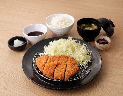 【ランチ】ロースカツ定食　～阿蘇・森のポ