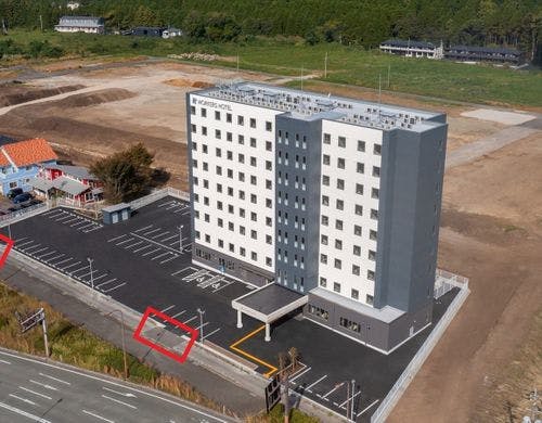 駐車場入口案内