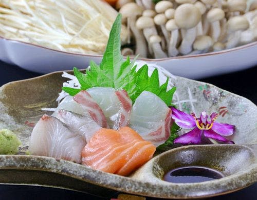 【料理（ハモ鍋会席）】単品_地魚のお造り