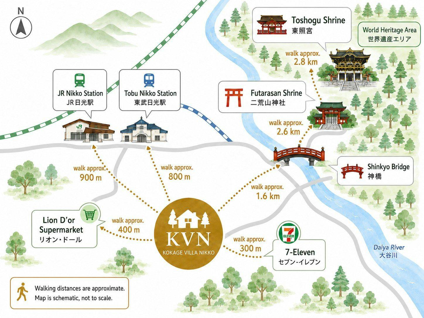 Sơ đồ hướng dẫn khu vực xung quanh biệt thự