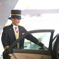 Your stay begins with a warm welcome from the doorman.
