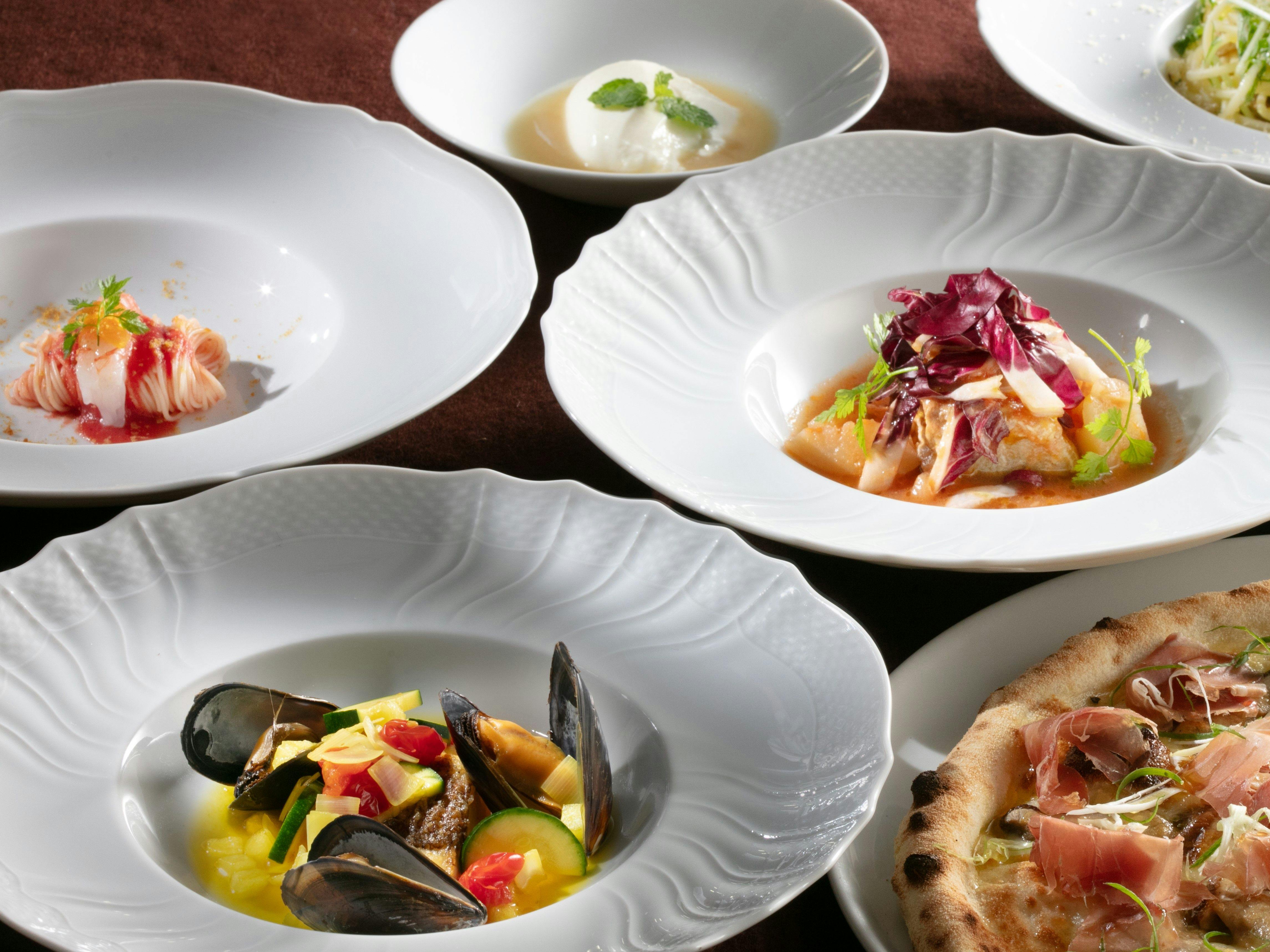 トラットリア＆ピッツェリア「カノビアーノ」ディナーコース付きプラン