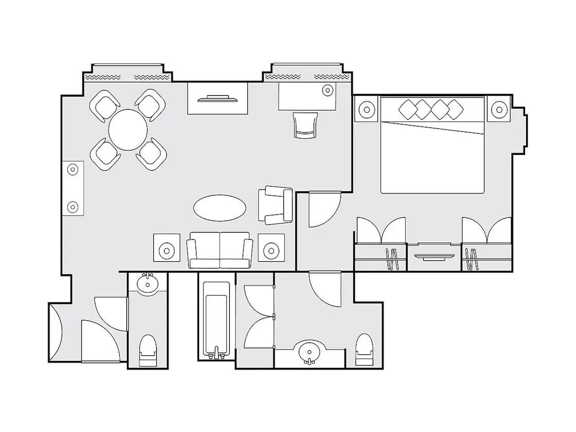スイートダブル 間取り図