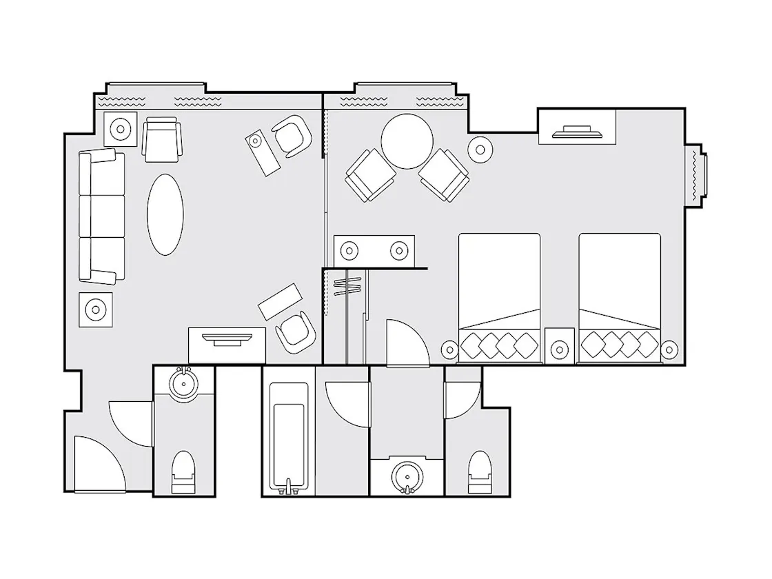 スイートツイン 間取り図