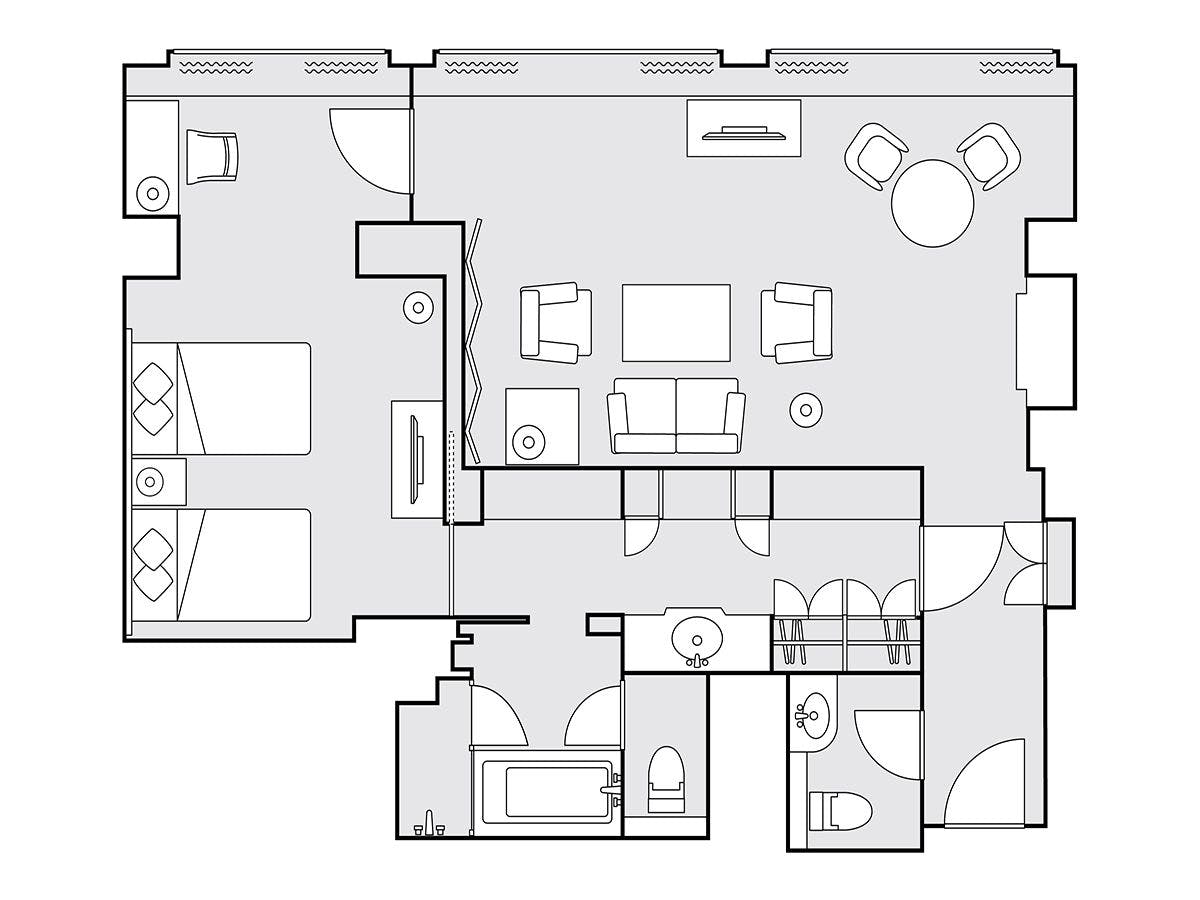 プレジデンシャルスイート 間取り図