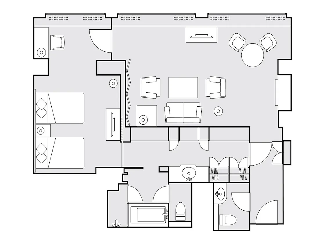 プレジデンシャルスイート 間取り図