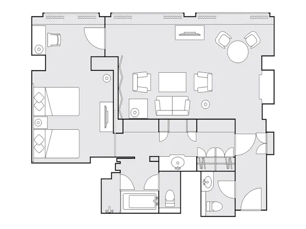 プレジデンシャルスイート 間取り図