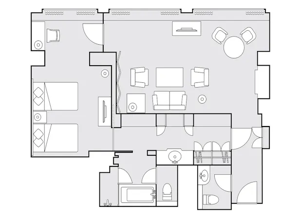 プレジデンシャルスイート 間取り図