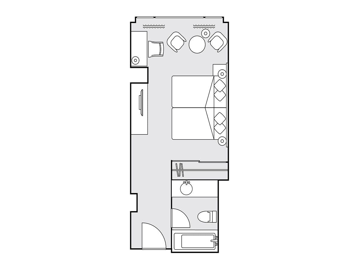 クラシックスーペリアツイン30平米間取り図