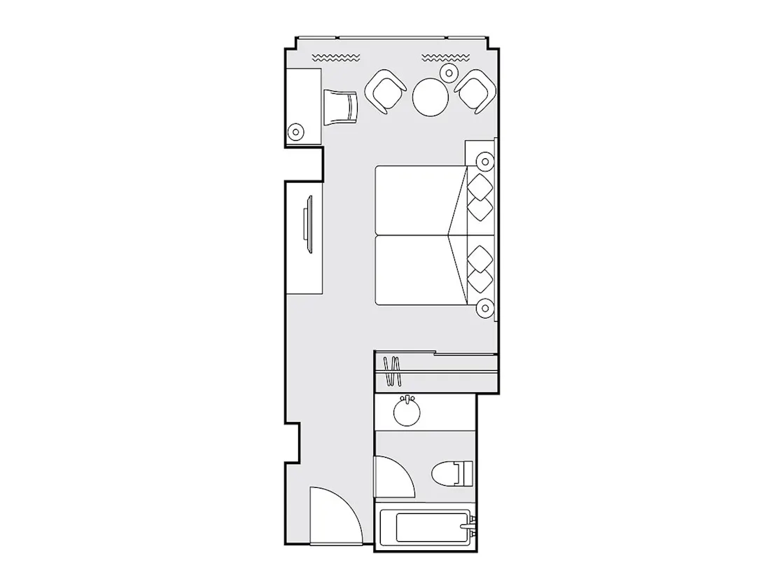 クラシックスーペリアツイン30平米間取り図