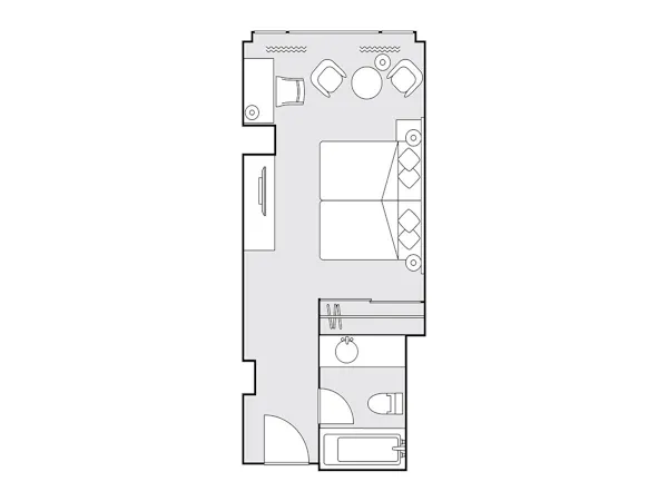 クラシックスーペリアツイン30平米間取り図
