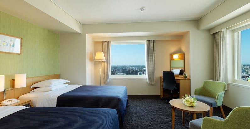 ホテルエミシア札幌 トレインビュールーム 一日限定2部屋 鉄道がよく見える部屋確約 朝食付 禁煙 スタンダードコーナーツイン 一休 Com